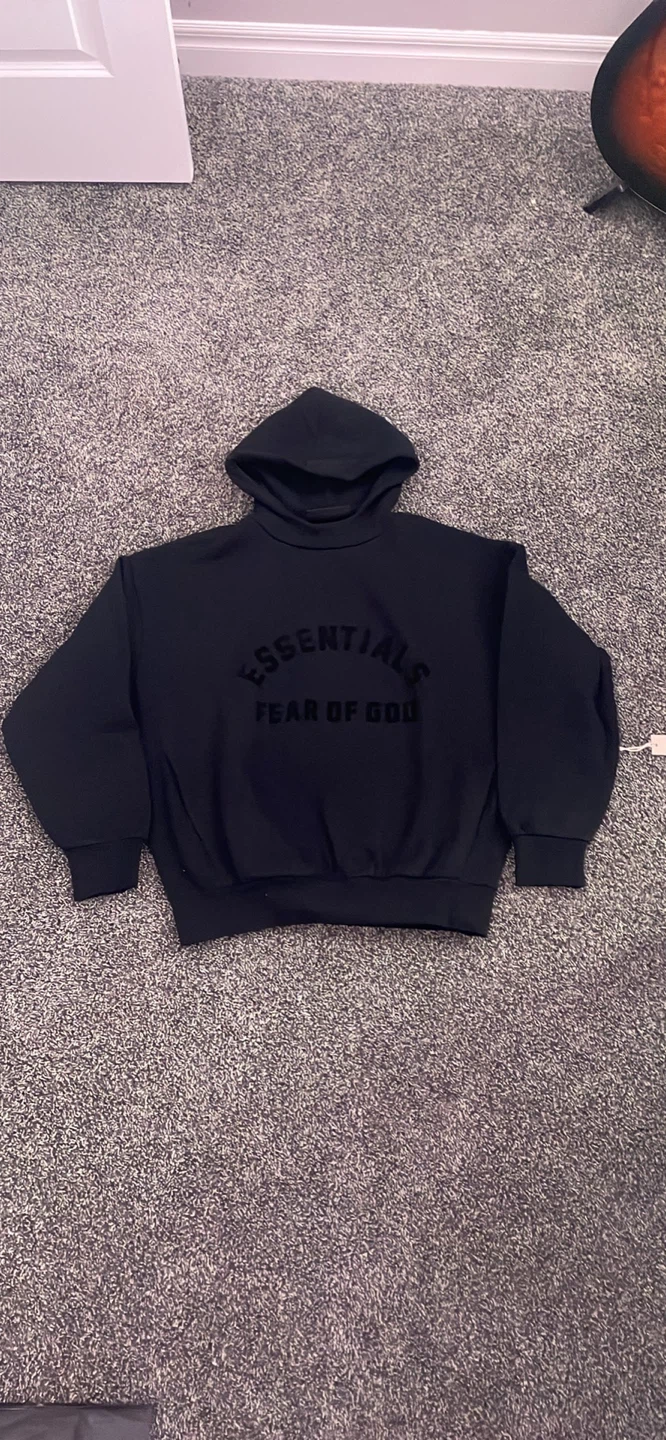 Essentials Fear of God Black Hoodie