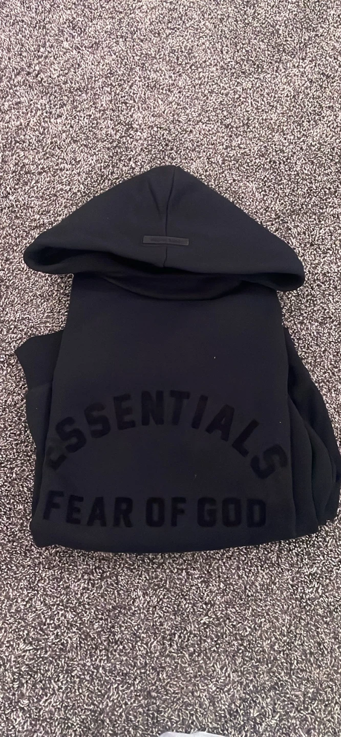 Essentials Fear of God Black Hoodie - photo 3
