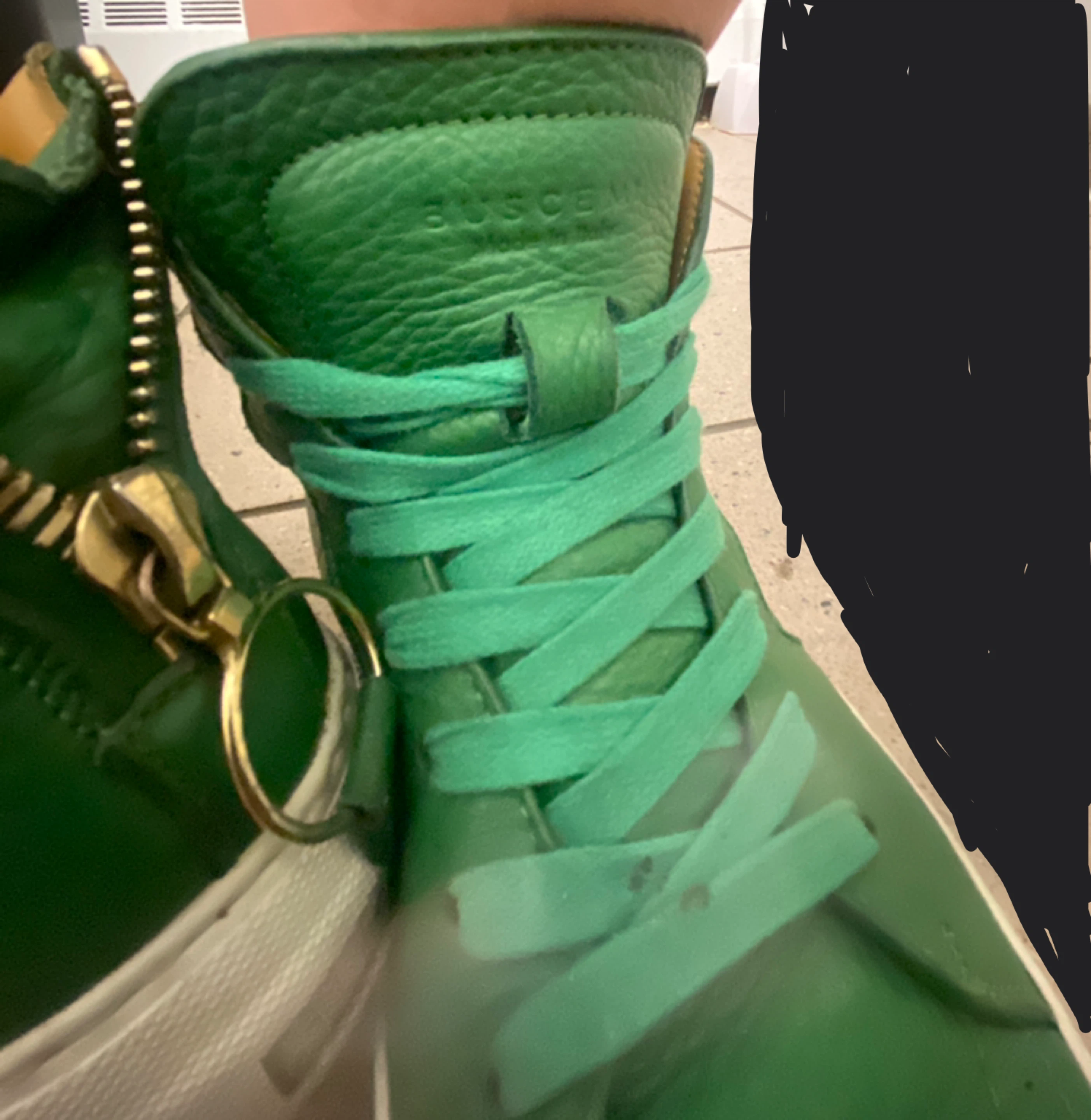 Buscemi High-Top Sneakers Green