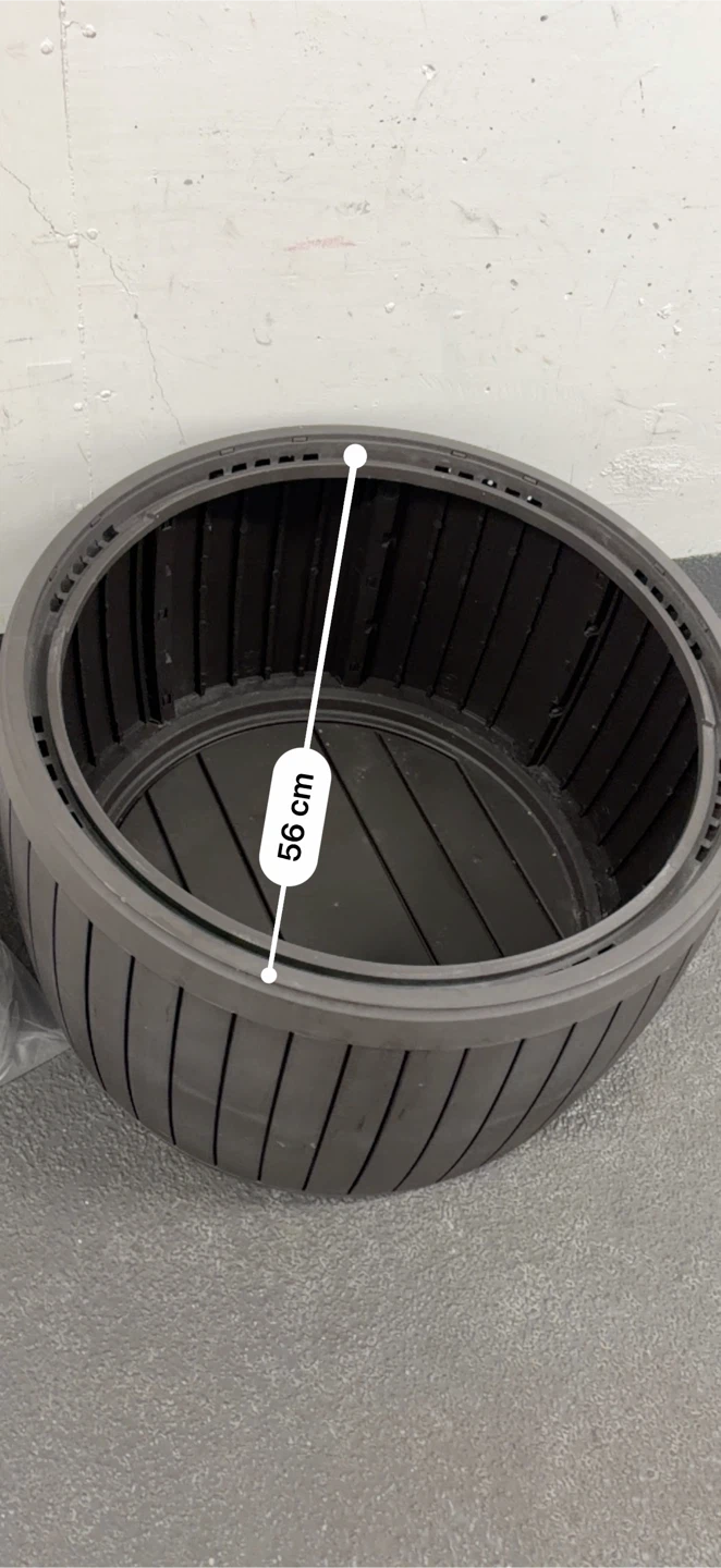 Large Round Resin Planter