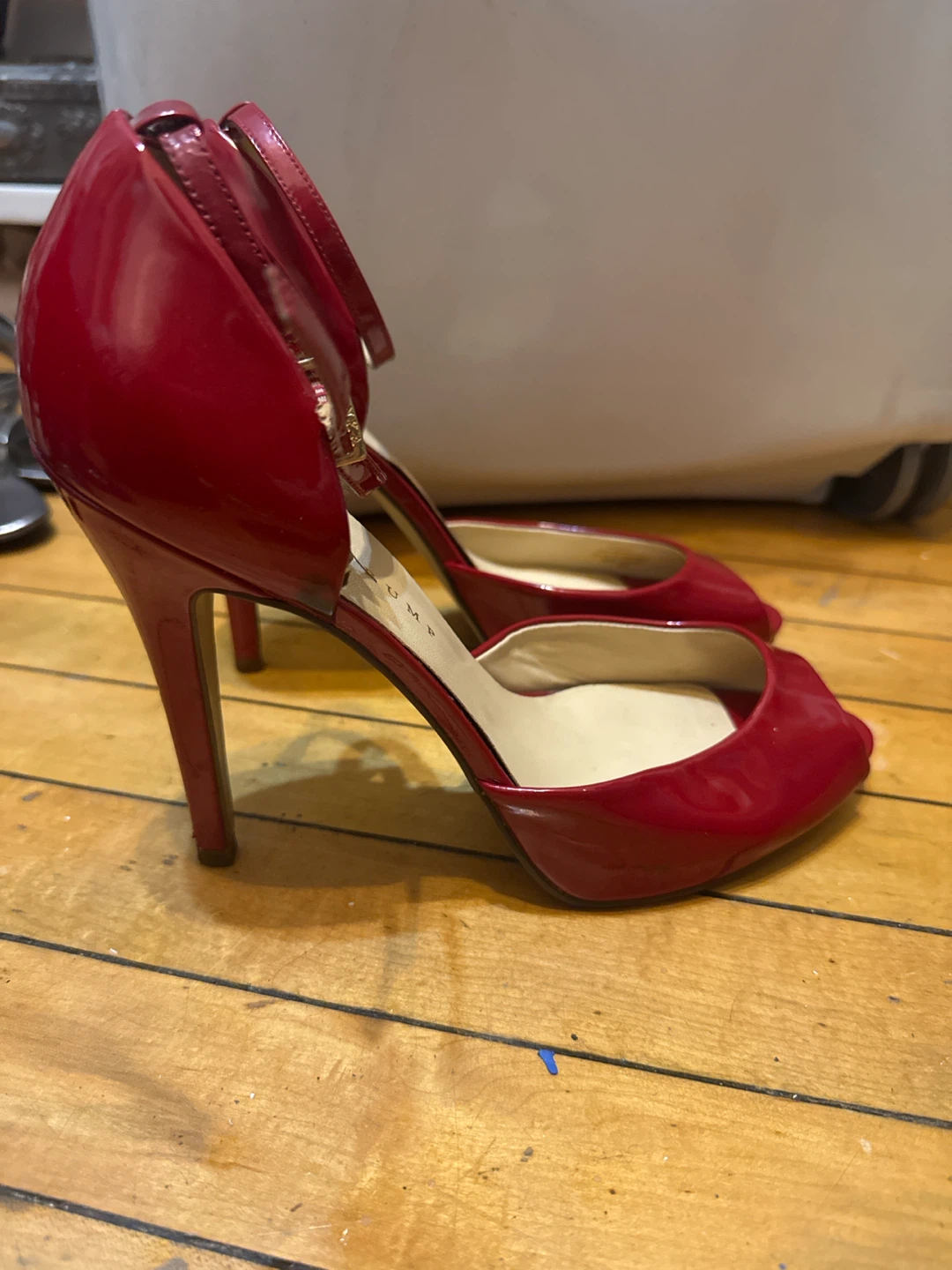 Ivanka Trump Red Peep Toe Heels - photo 2