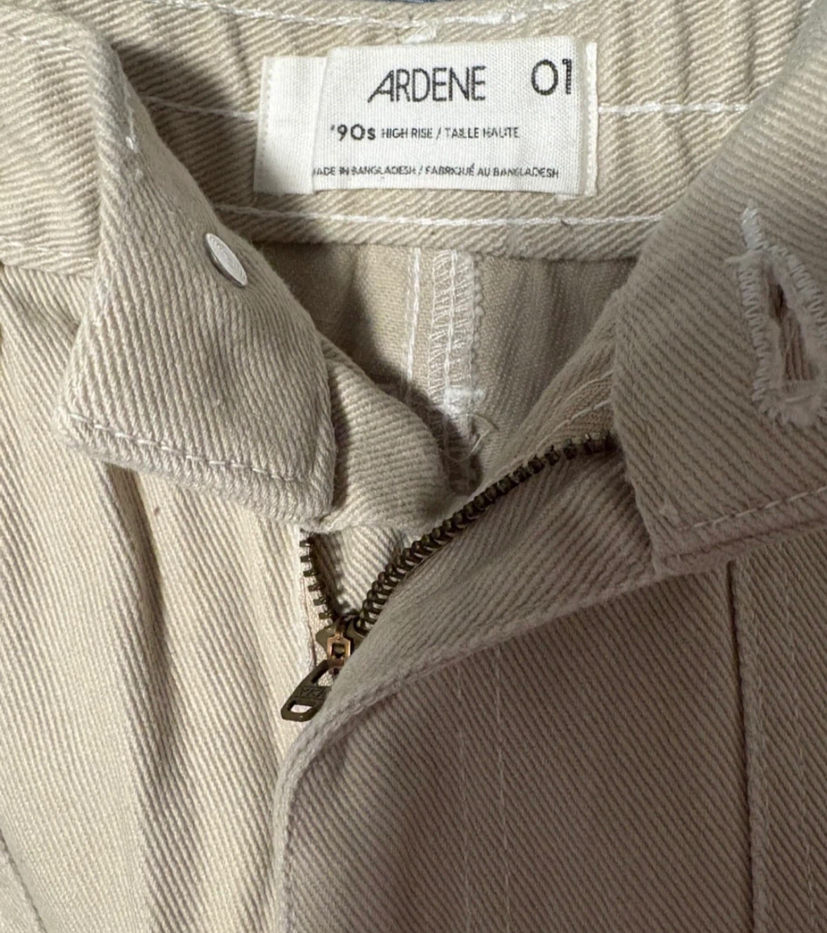 Ardene Beige 90s High Rise Cargo Pants - photo 2