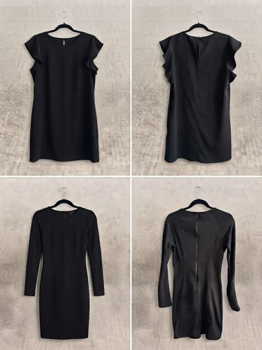 Bundle of 4 Black Dresses Versatile Classic & Party Styles - photo 3