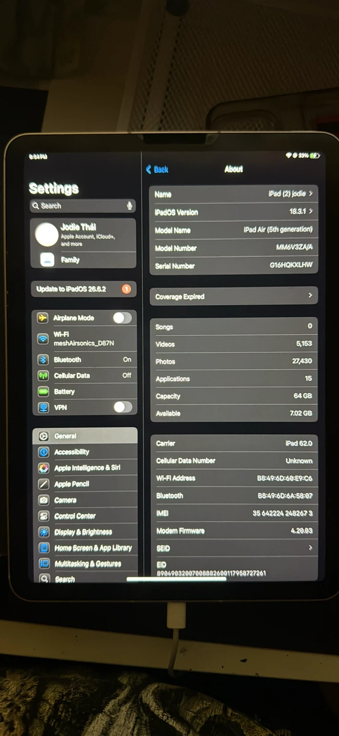 Apple iPad Air 5th Gen 64GB with Apple Pencil - photo 3