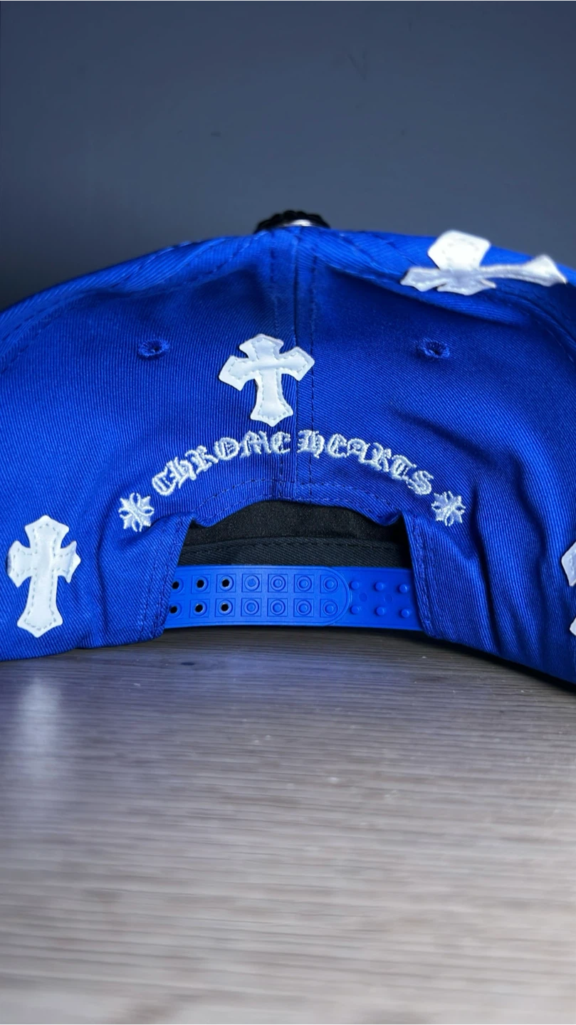 Chrome Hearts Cross Patch Hat (BLUE) - photo 2