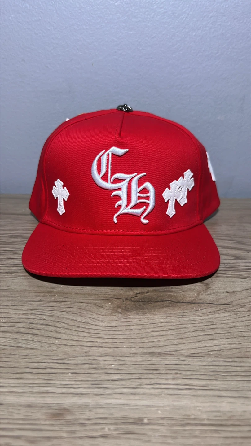 Chrome Hearts Cross Patch Hat (RED)