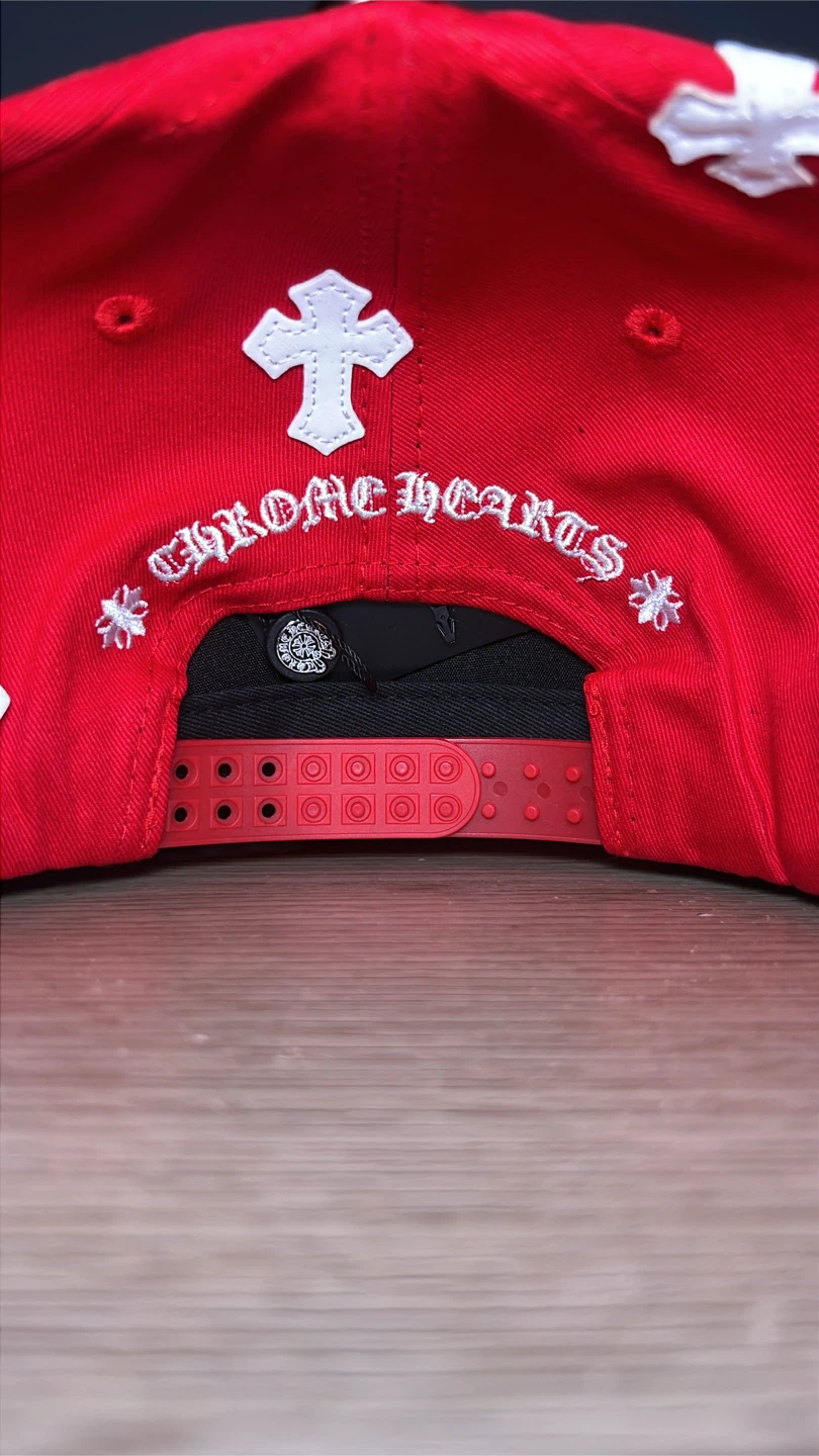 Chrome Hearts Cross Patch Hat (RED) - photo 2