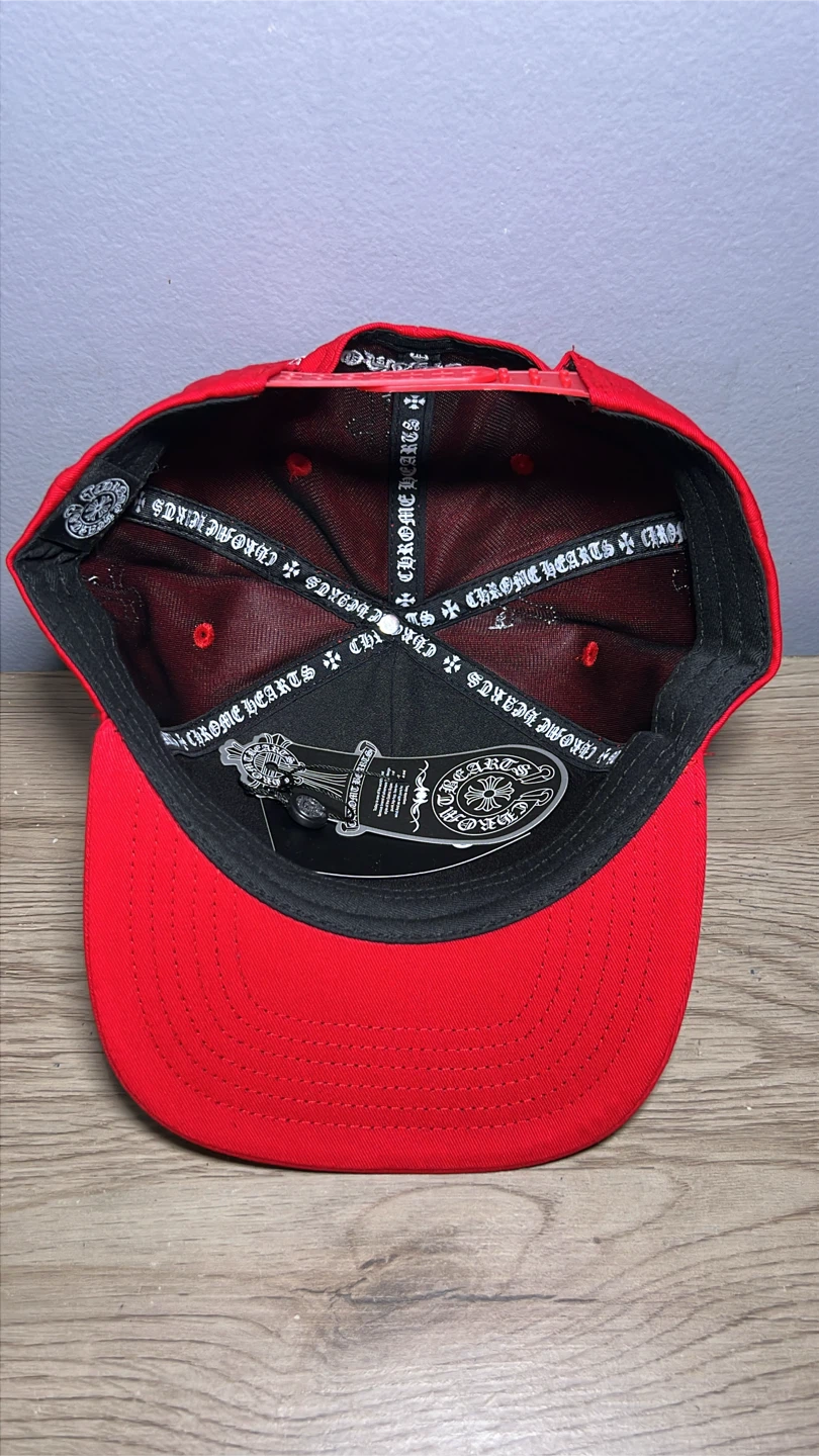Chrome Hearts Cross Patch Hat (RED) - photo 3