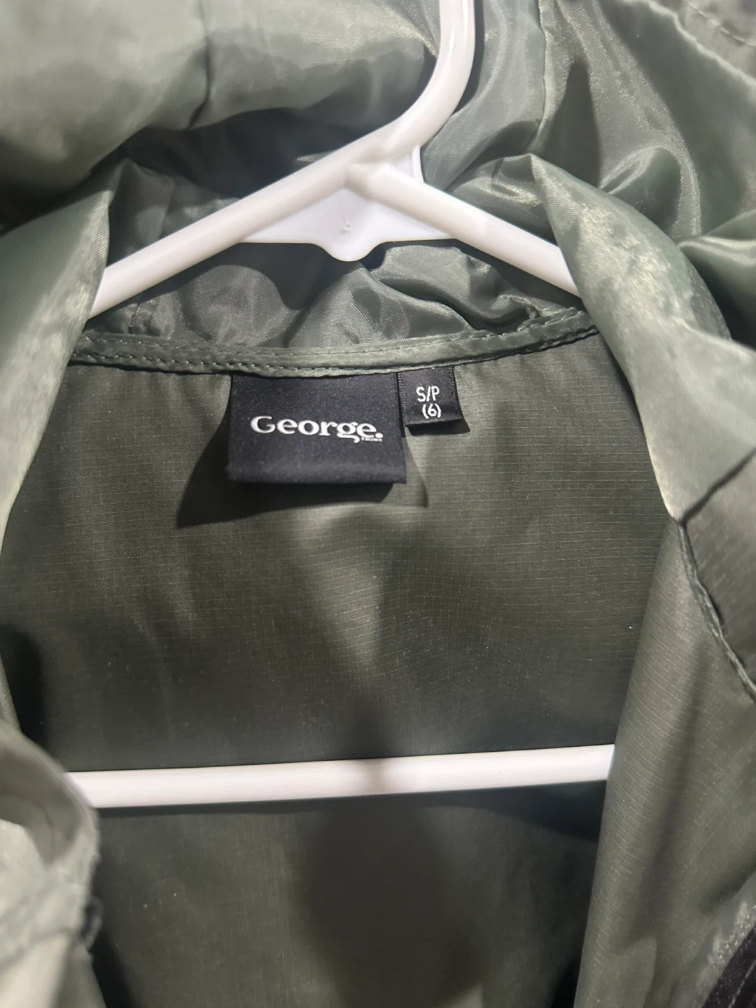 George Kids Olive Green Lightweight Windbreaker Jacket - photo 2