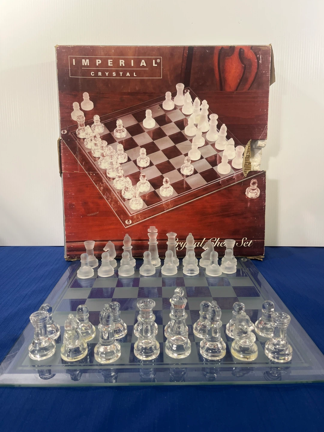 Imperial Crystal Glass Chess Set