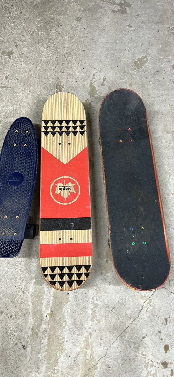 Set of Three Skateboards