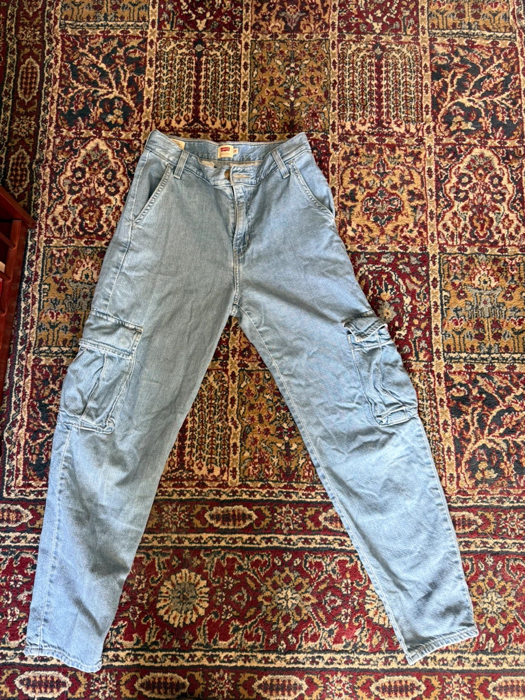 Levi's Premium Cargo Jeans Light Wash