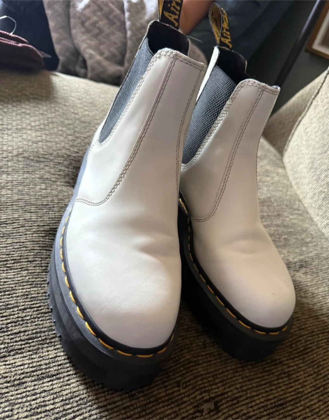 Dr. Martens 2976 Quad Chelsea Boots White