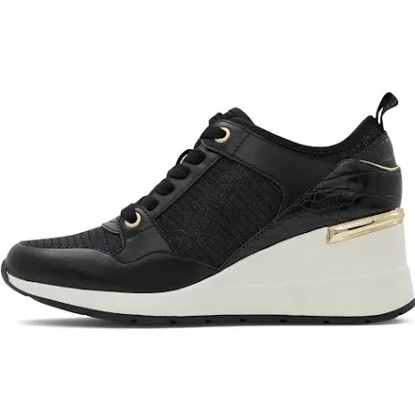 ALDO Black Wedge Sneakers