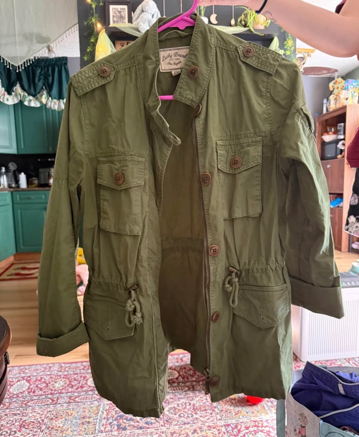 Lucky Brand Olive Green Utility Jacket