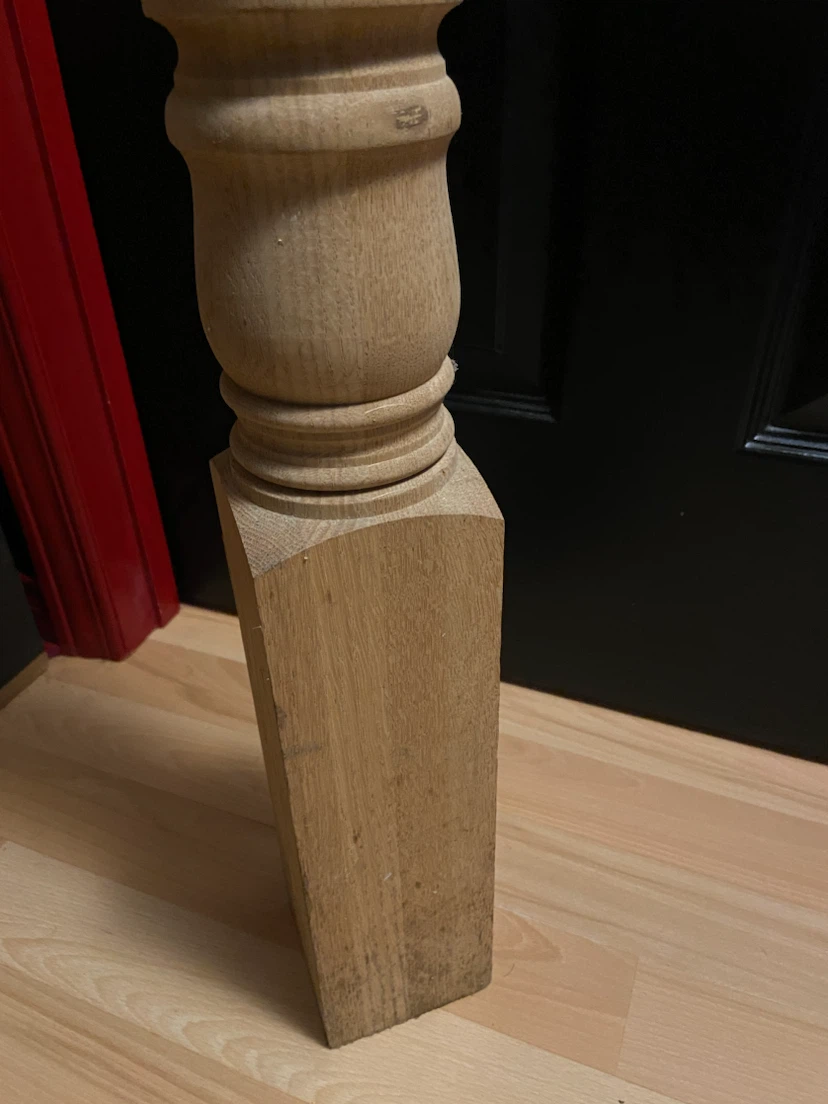 Single Unfinished Oak Wood island post - photo 4