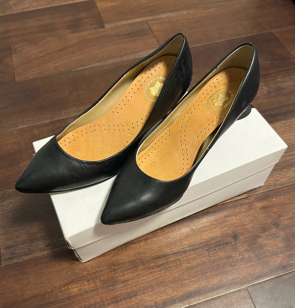 Nine West Black Kitten Heels Size 5.5