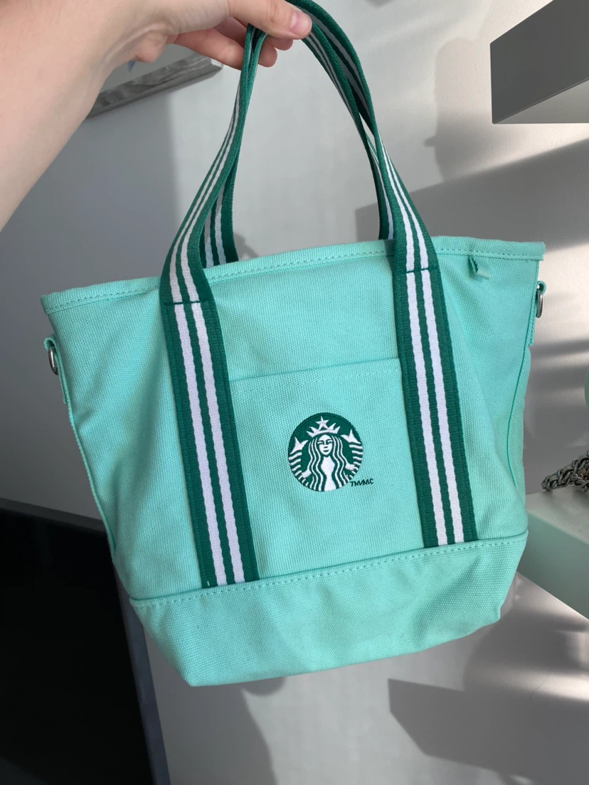 Starbucks Mint Green Tote Handbag