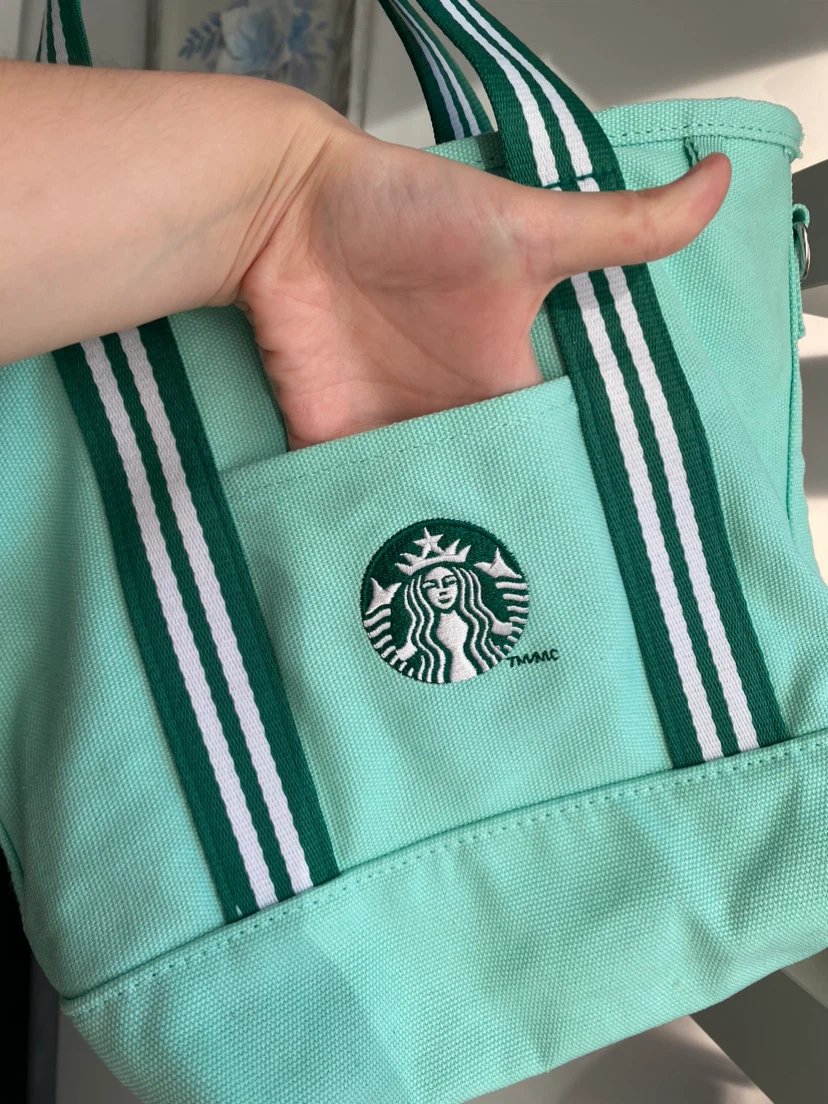Starbucks Mint Green Tote Handbag - photo 5
