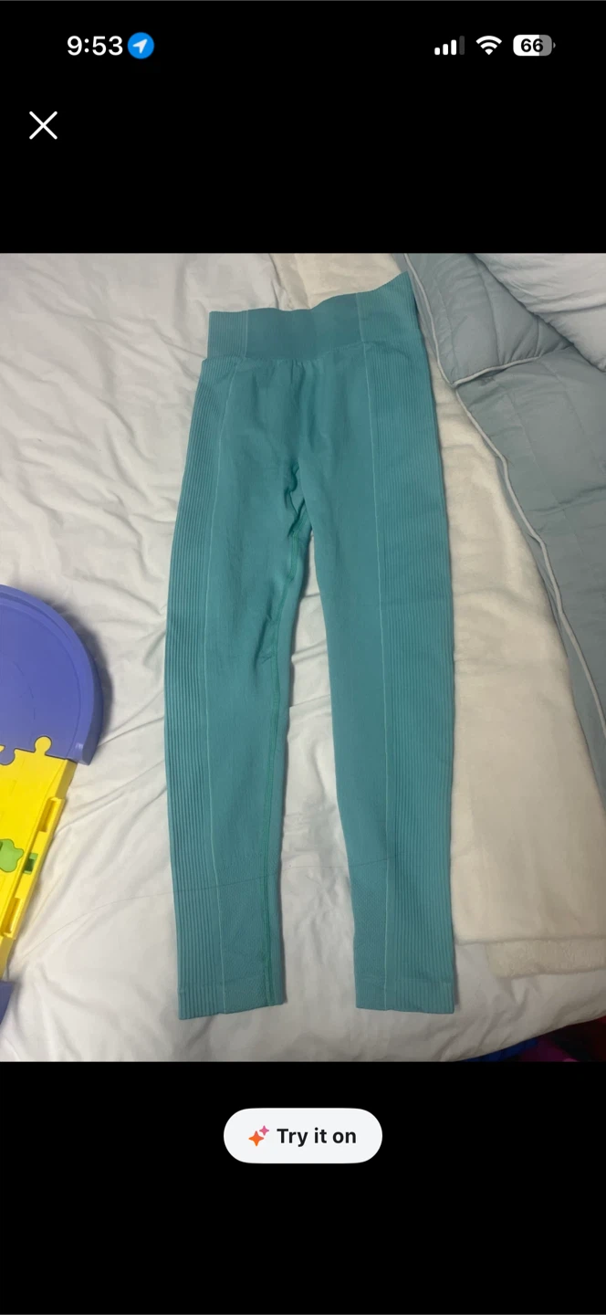 Gymshark Ribbed Seamless Leggings Teal