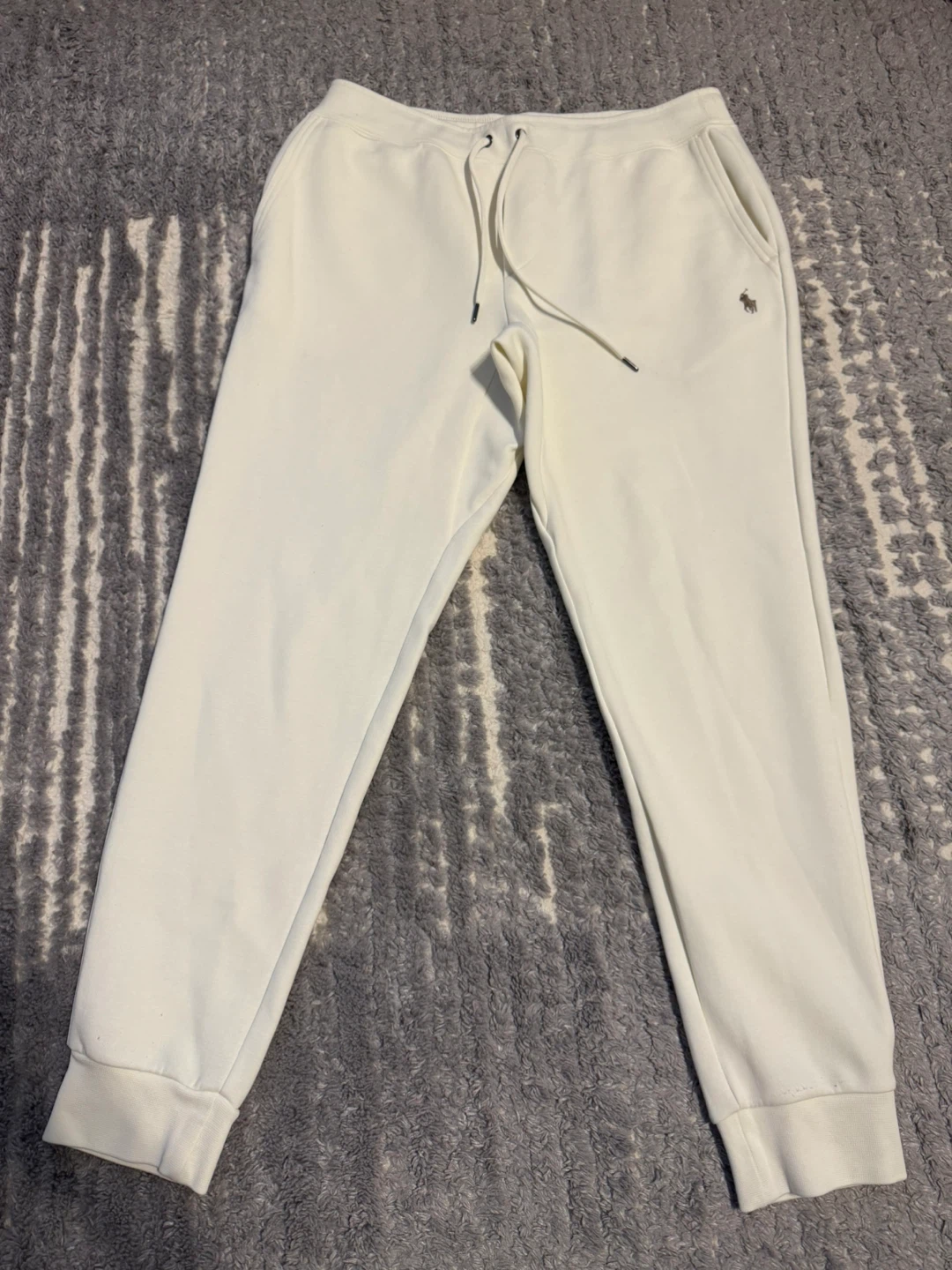 Polo Ralph Lauren White Joggers
