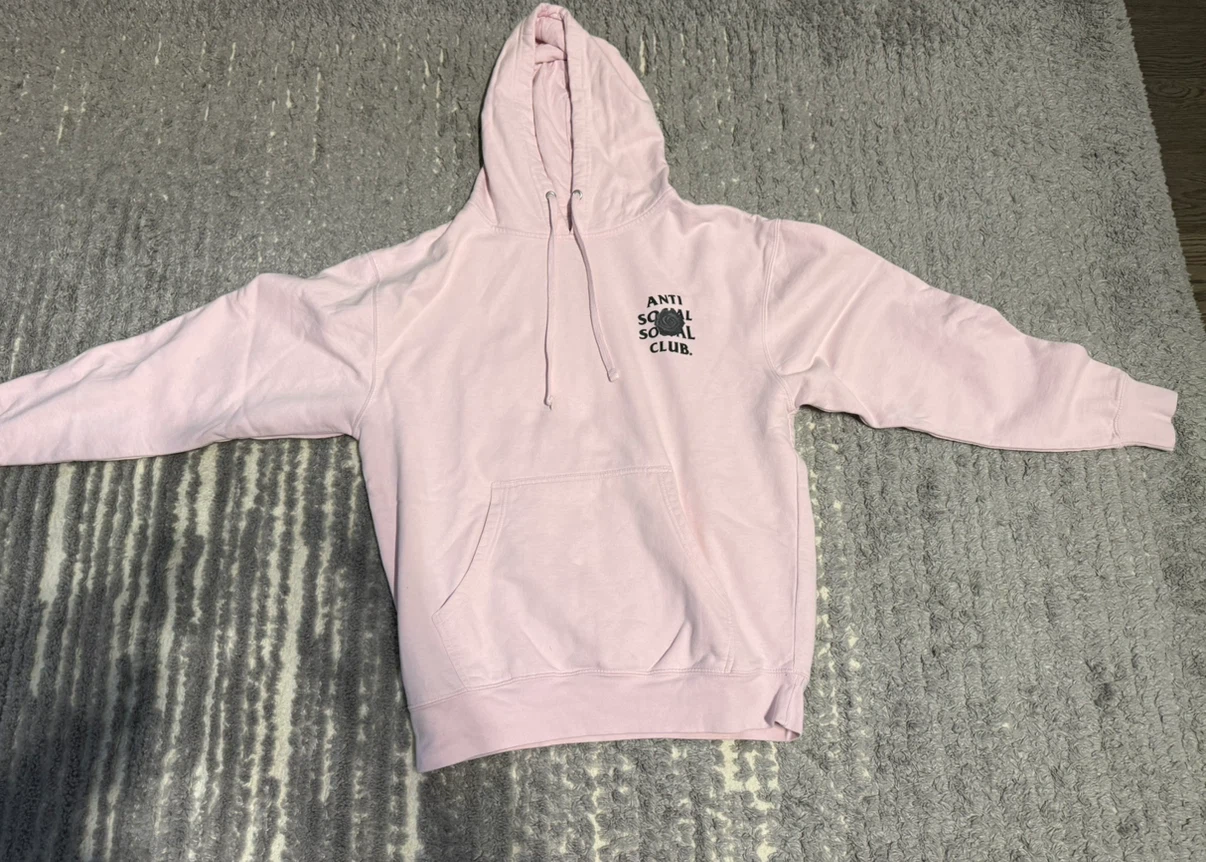 Anti Social Social Club Pink Rose Hoodie