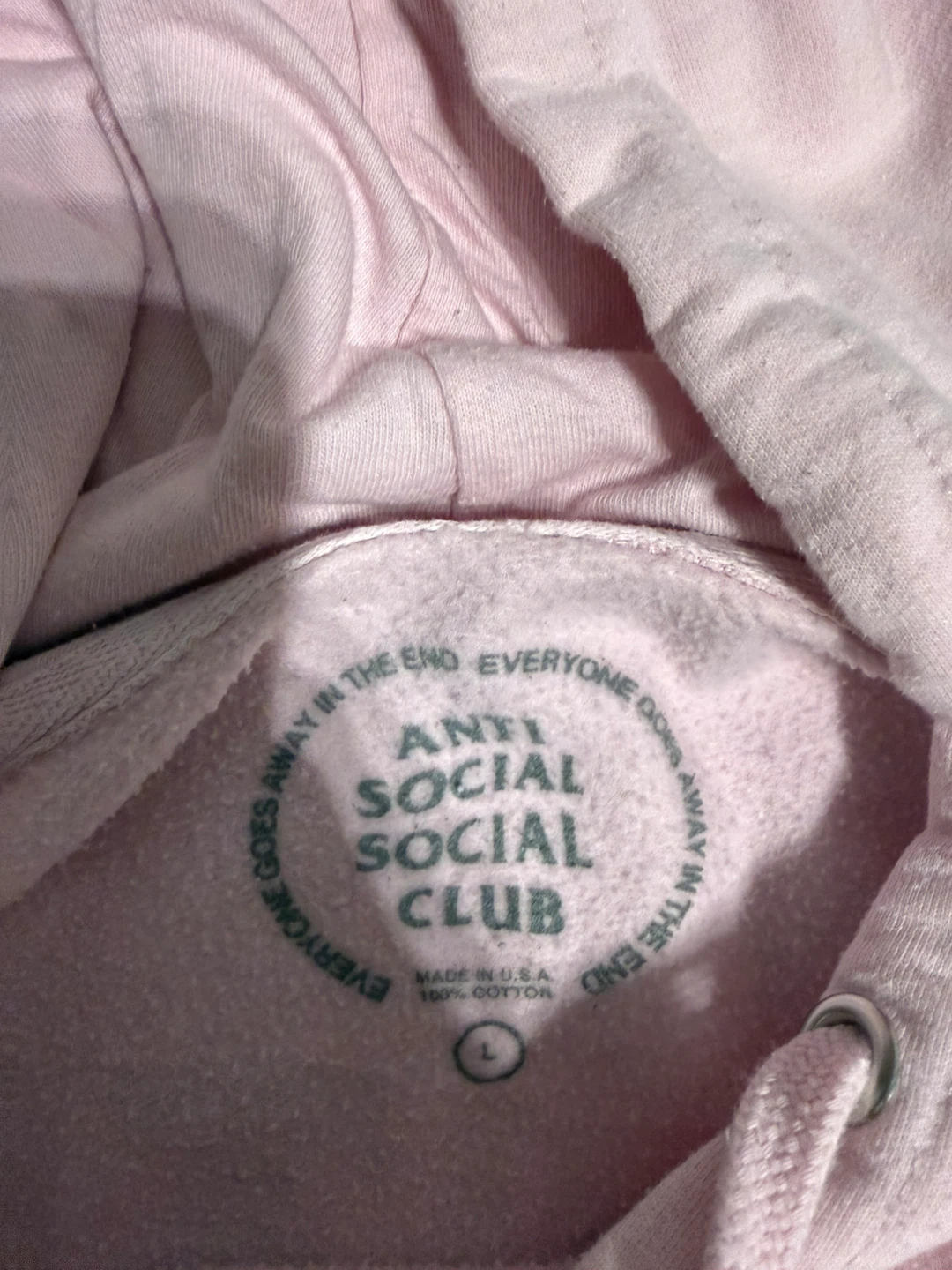 Anti Social Social Club Pink Rose Hoodie - photo 2