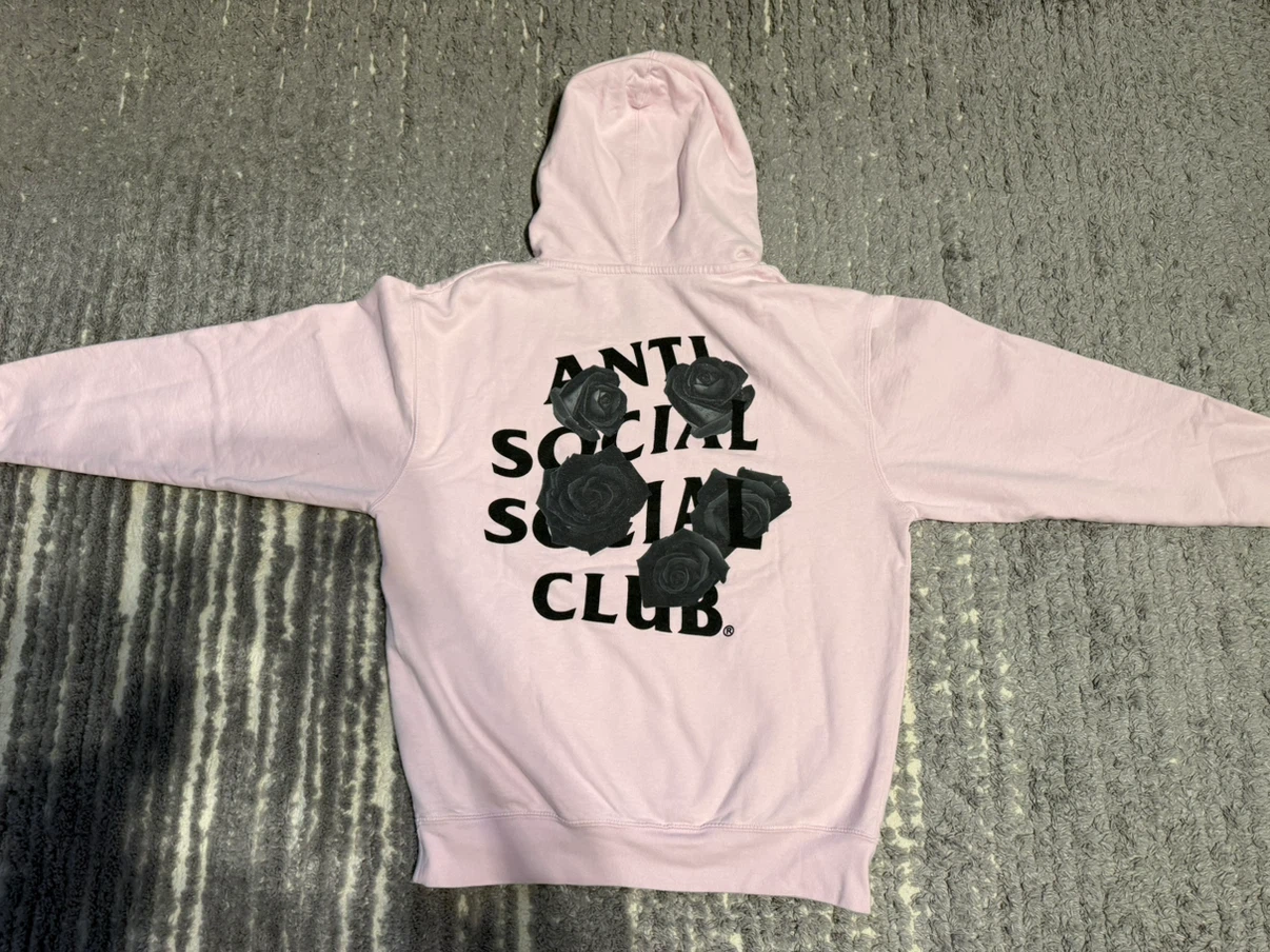 Anti Social Social Club Pink Rose Hoodie - photo 3