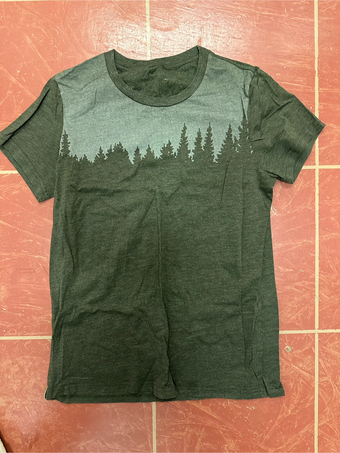 Tentree Green Forest Print T-Shirt