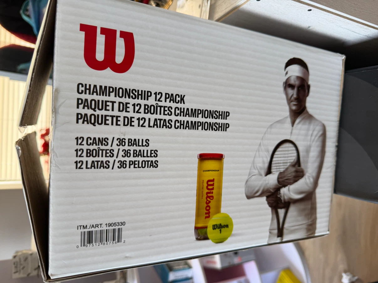 Wilson Championship Tennis Balls 12-Pack (36 Balls)