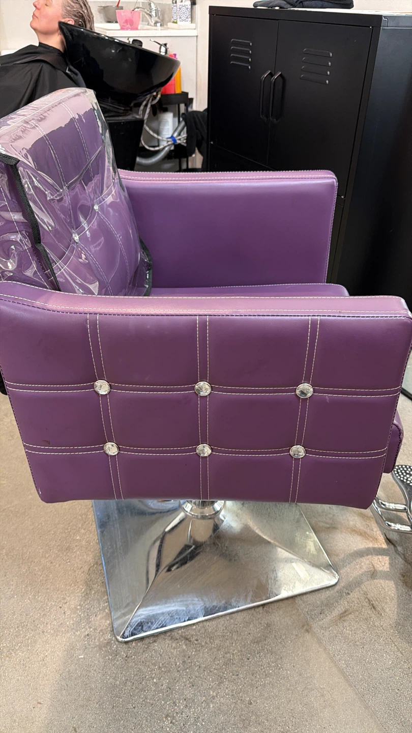 2 Purple Salon Styling Chair - photo 2