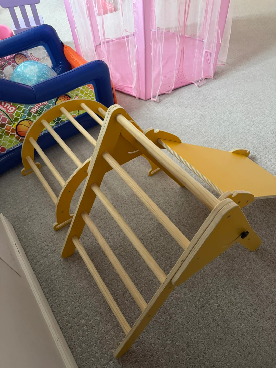 Wooden Pikler Triangle and Climbing Arch Set - photo 4