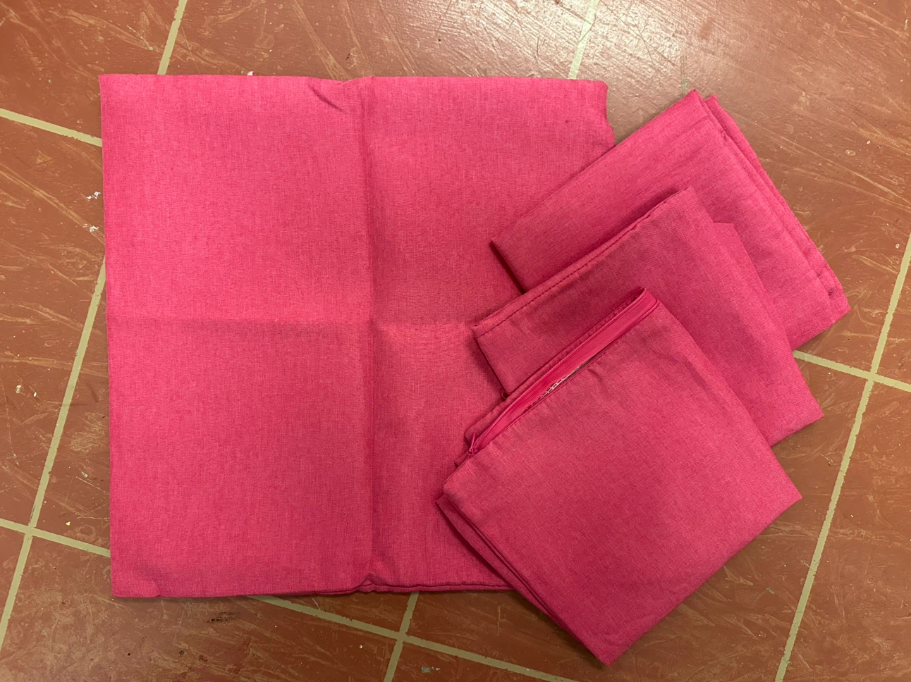 Set of 4 Pink Cushion Covers