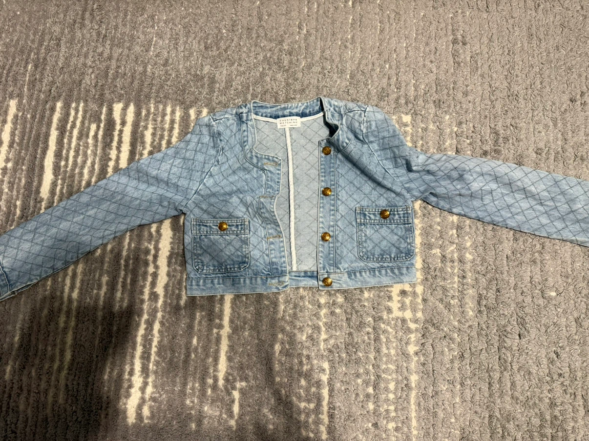 Double.H & Matching Quilted Denim Jacket