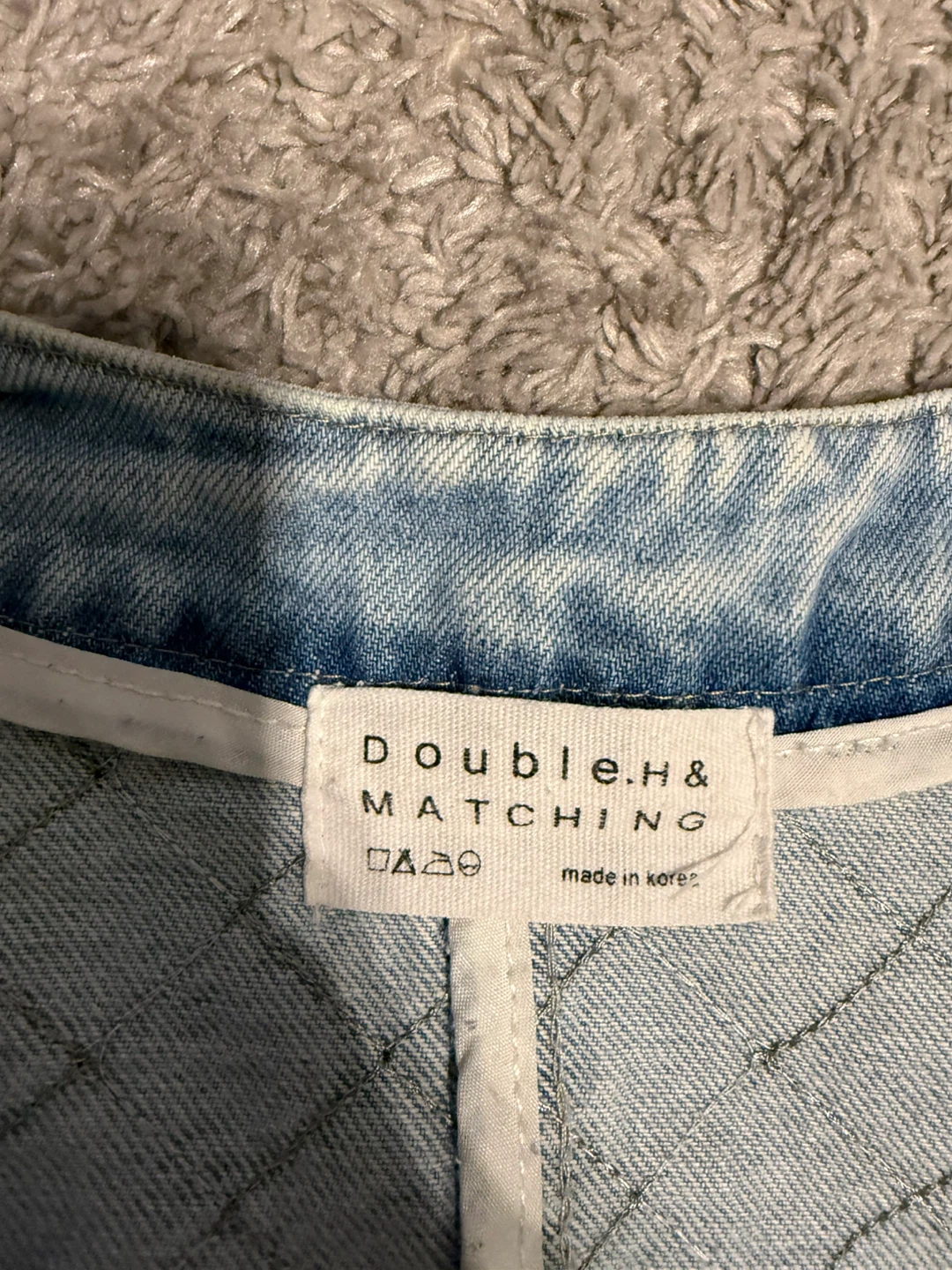Double.H & Matching Quilted Denim Jacket - photo 2