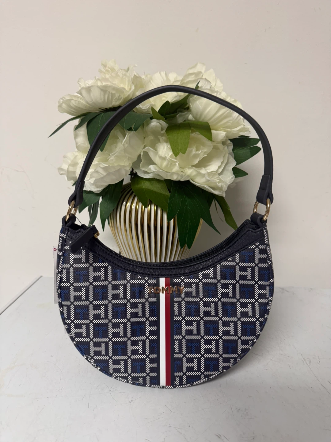 Tommy Hilfiger Monogram Crescent Bag