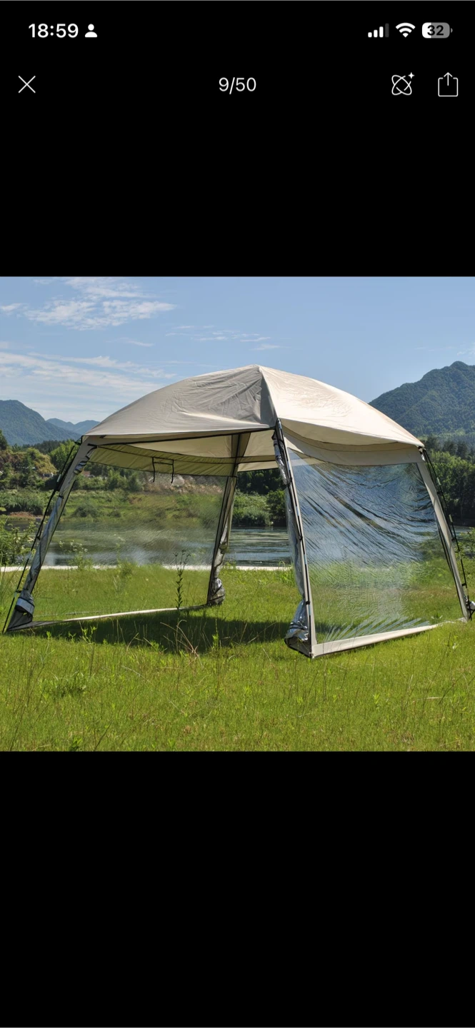 Clear Outdoor Pop-Up Shelter