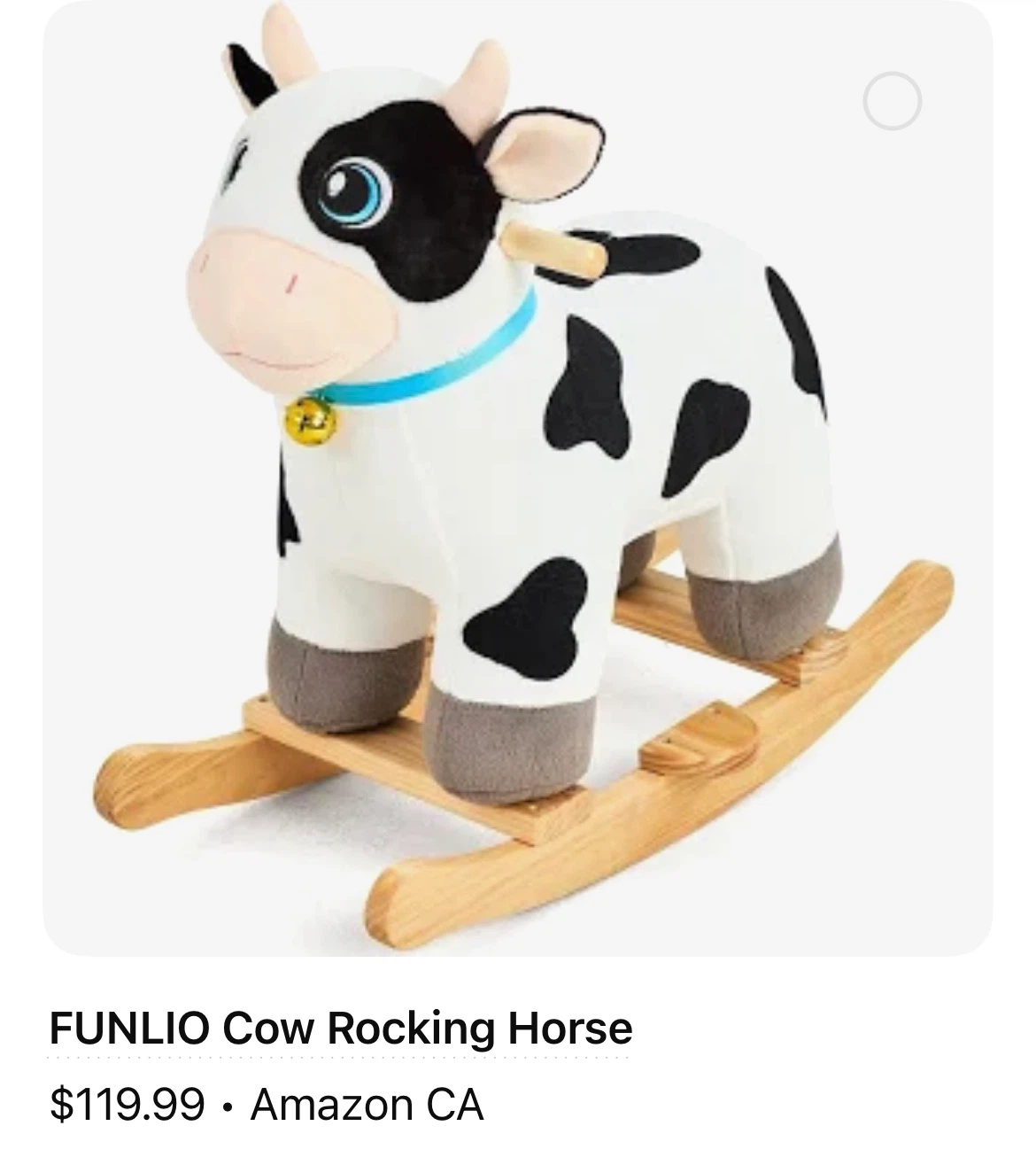 FUNLIO Plush Cow Rocking Horse - photo 2