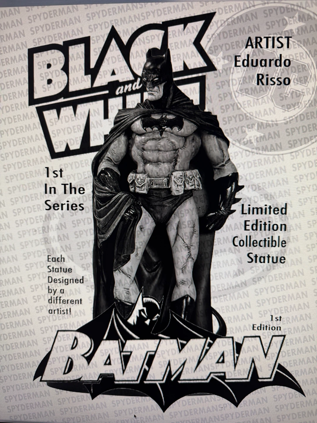 Batman Black and White Statue by Eduardo Risso