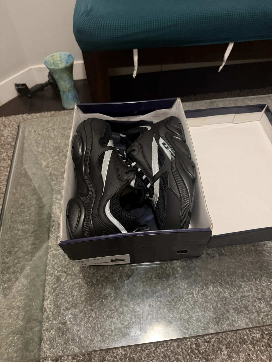 Reflective B Sneakers Black