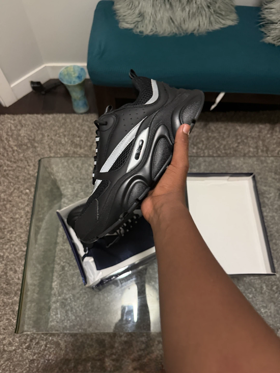 Reflective B Sneakers Black - photo 2