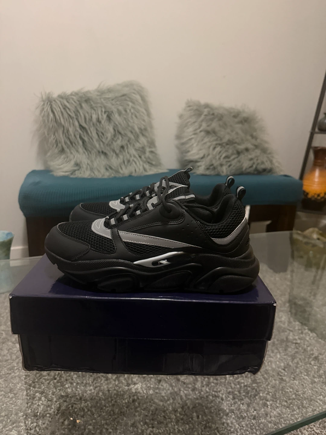 Reflective B Sneakers Black - photo 4
