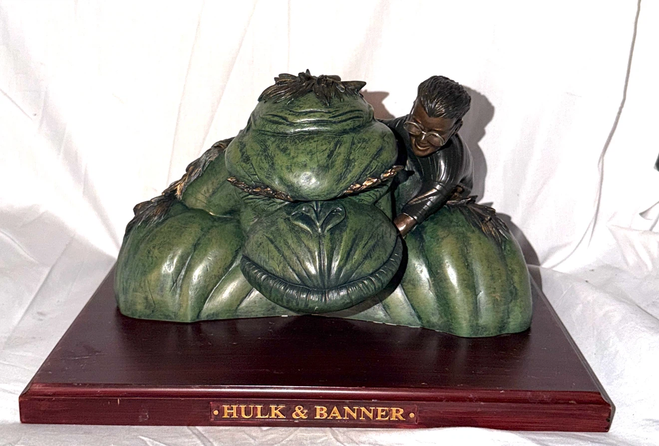 Earth X Incredible Hulk & Banner Bronze Statue - photo 2