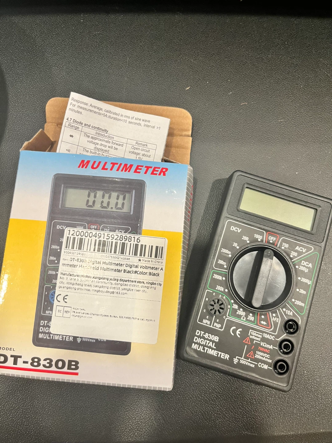 DT-830B Digital Multimeter