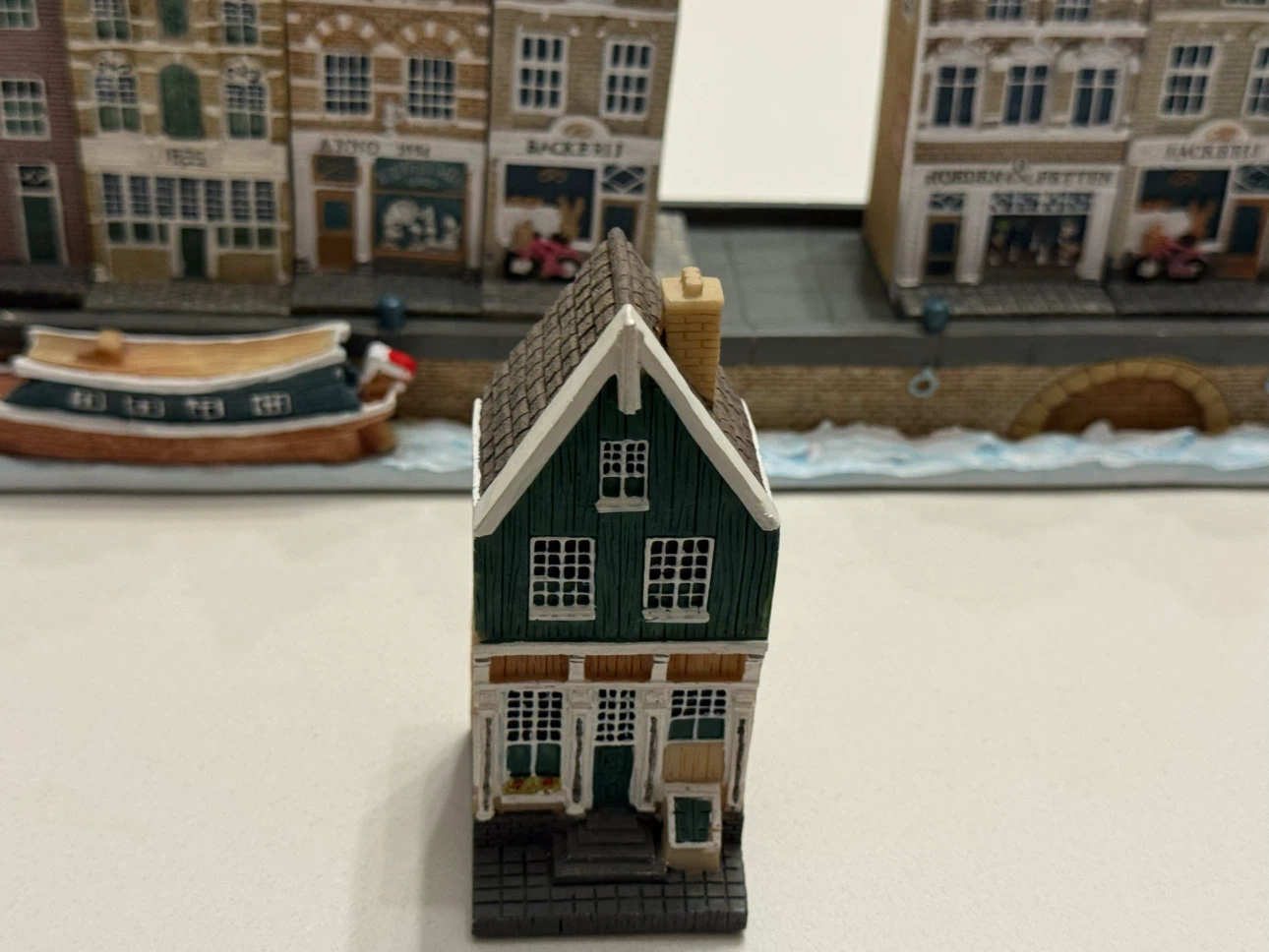 Vintage Blokker Set of 10 Amsterdam canal houses with plateau - photo 4