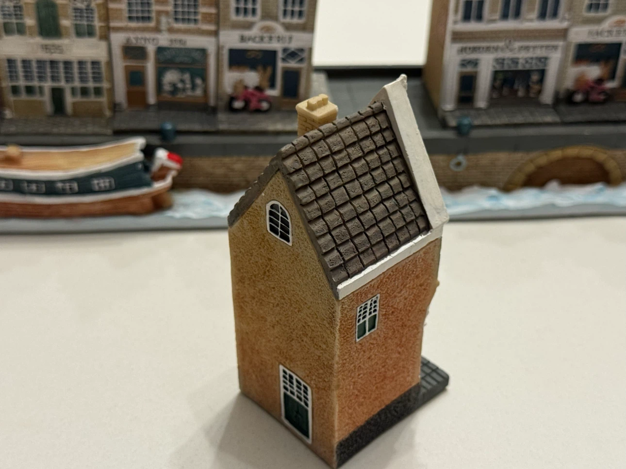 Vintage Blokker Set of 10 Amsterdam canal houses with plateau - photo 5