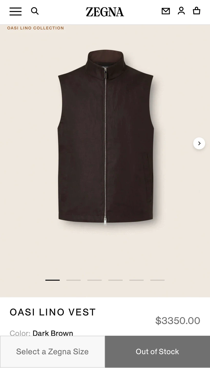 Ermenegildo Zegna Reversible Wool Vest | Size 58 (EU) 🇮🇹 - photo 2
