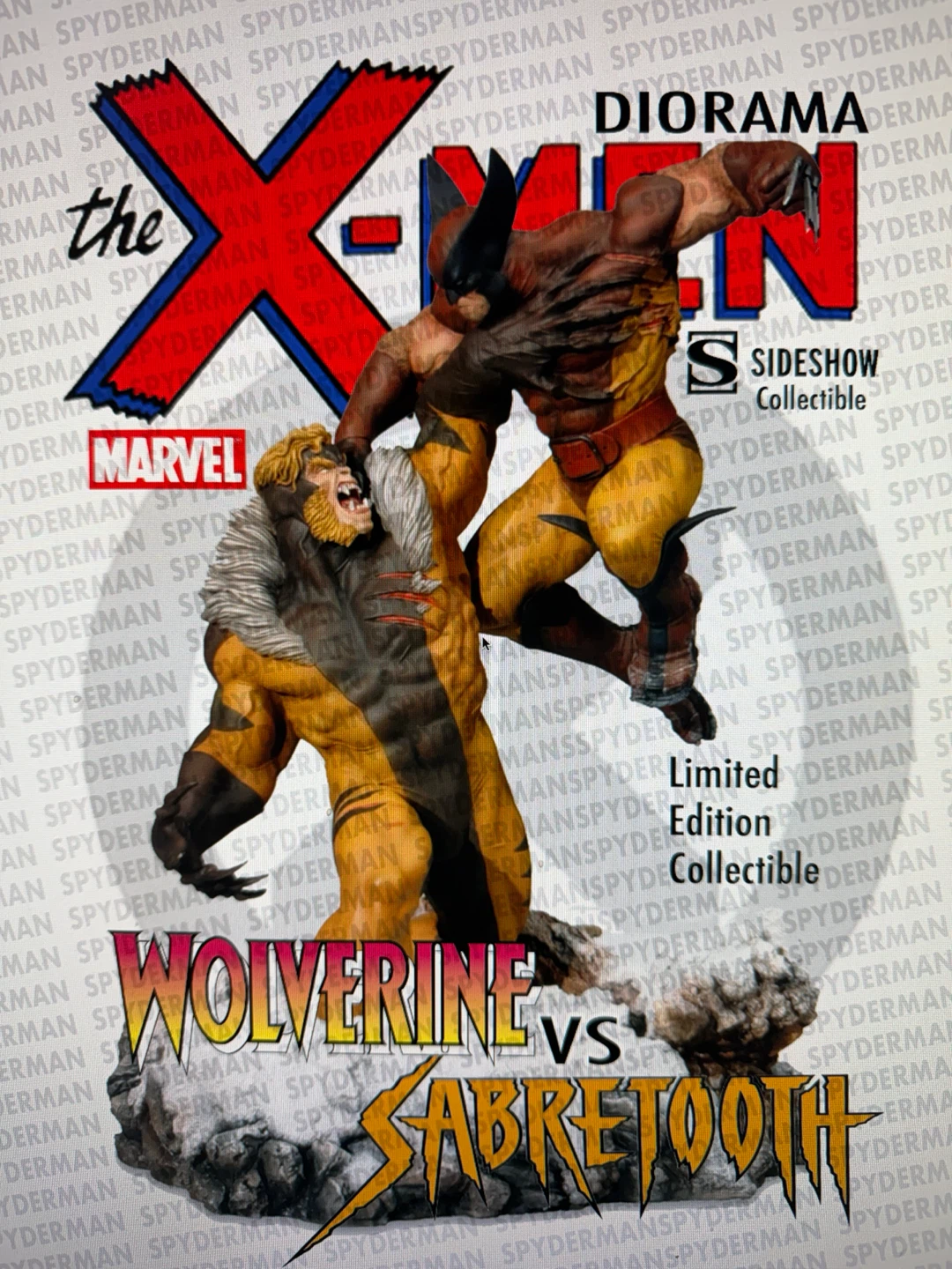 Sideshow Marvel X-Men Wolverine vs Sabretooh Diorama
