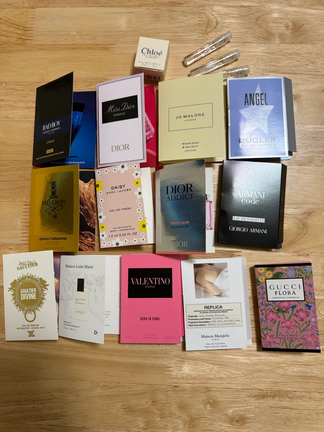 17 Perfume samples