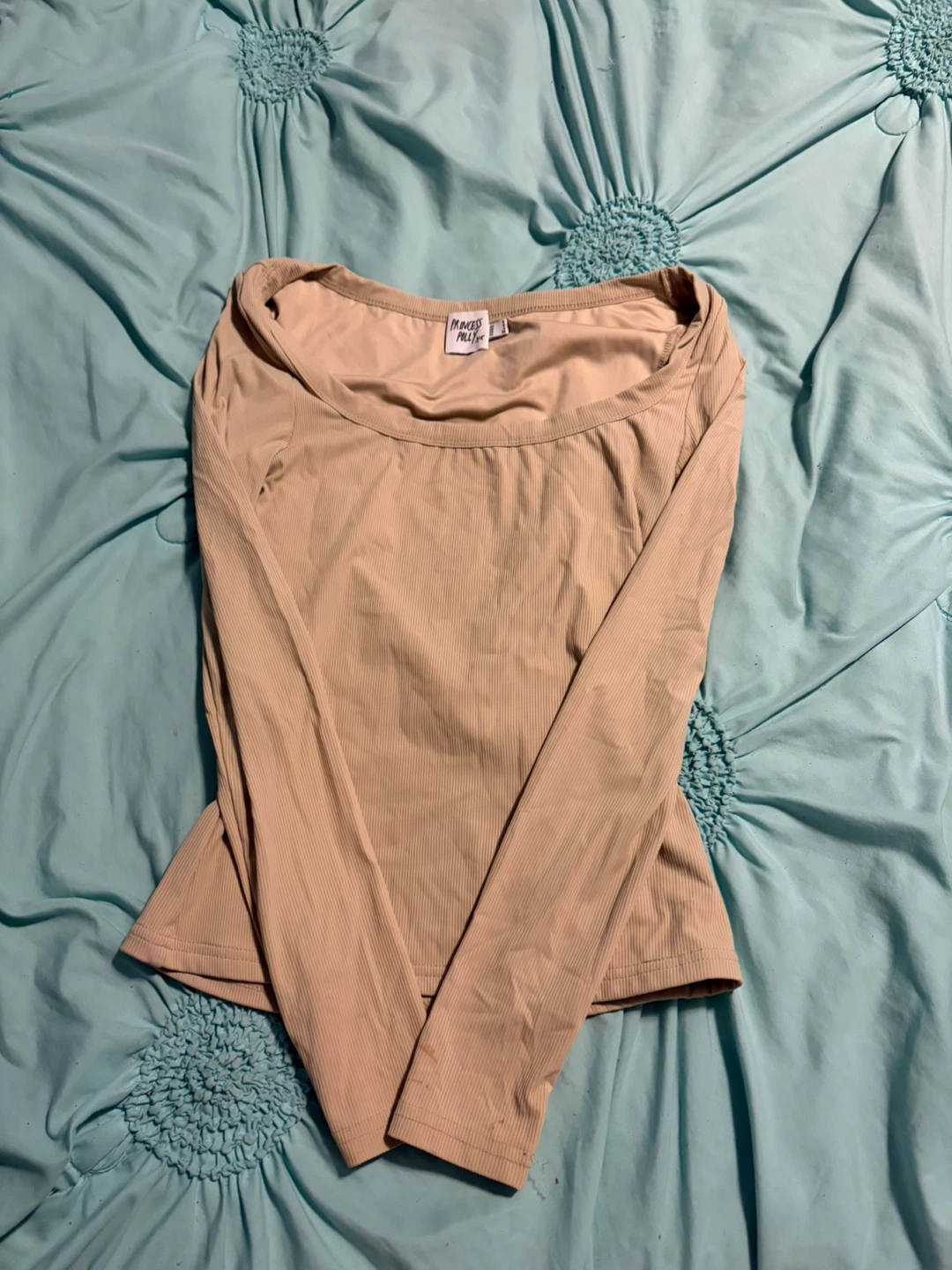 Princess Polly Long Sleeve Ribbed Top
